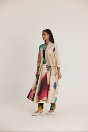 Lila Long V-Neck Kurta Set