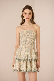 Apricot Mini Dress