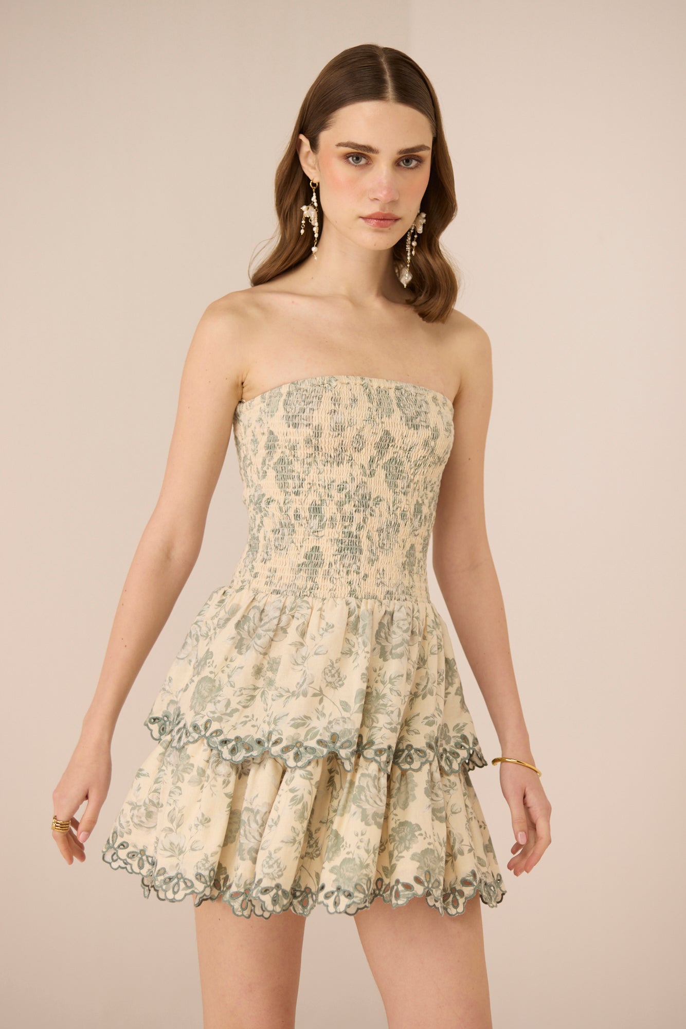 Apricot Mini Dress