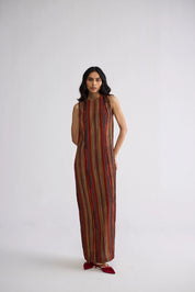 Jilian Crepe Pintucks Dress