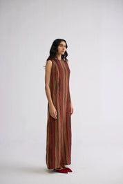 Jilian Crepe Pintucks Dress
