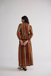 Jilian Top & Pintucks Skirt Set