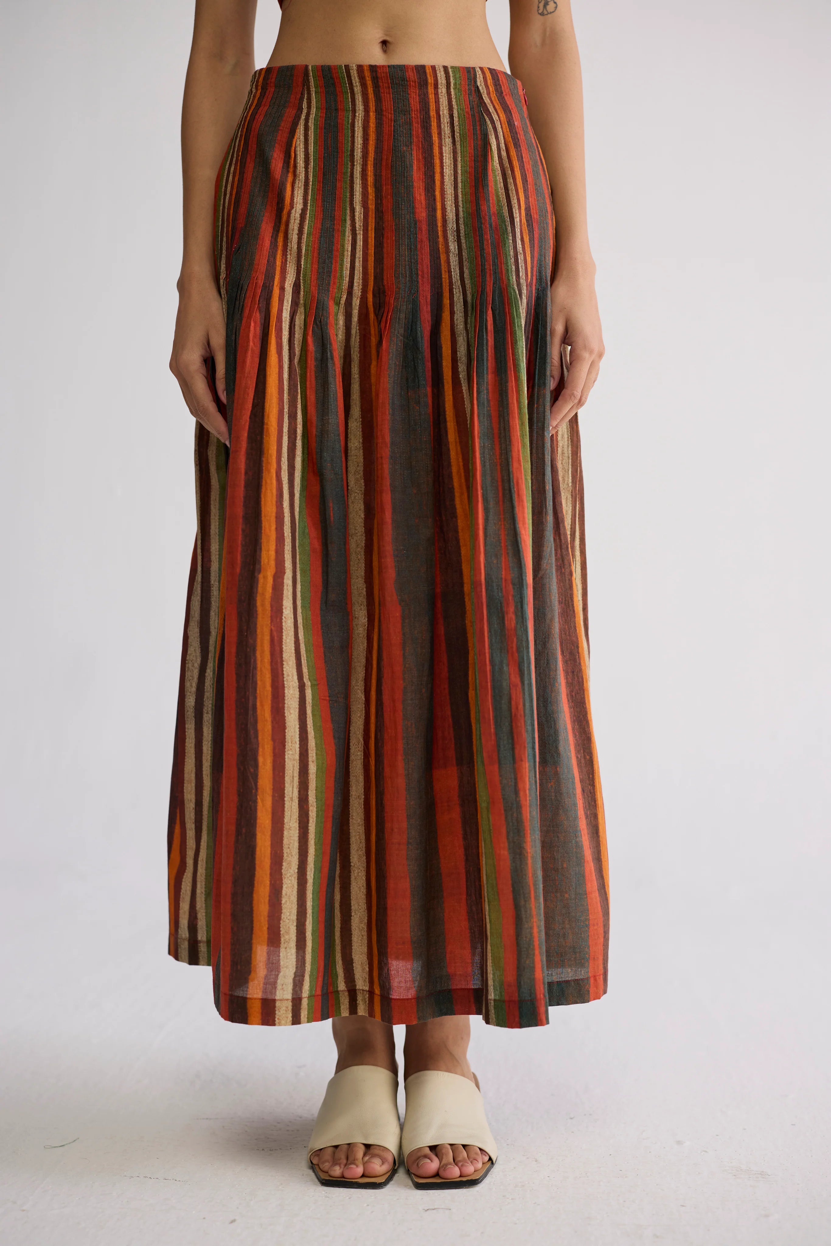 Jilian Top & Pintucks Skirt Set