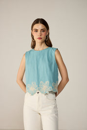 Fiora Blouse Blue
