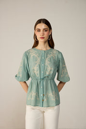 Vivia Blouse Green