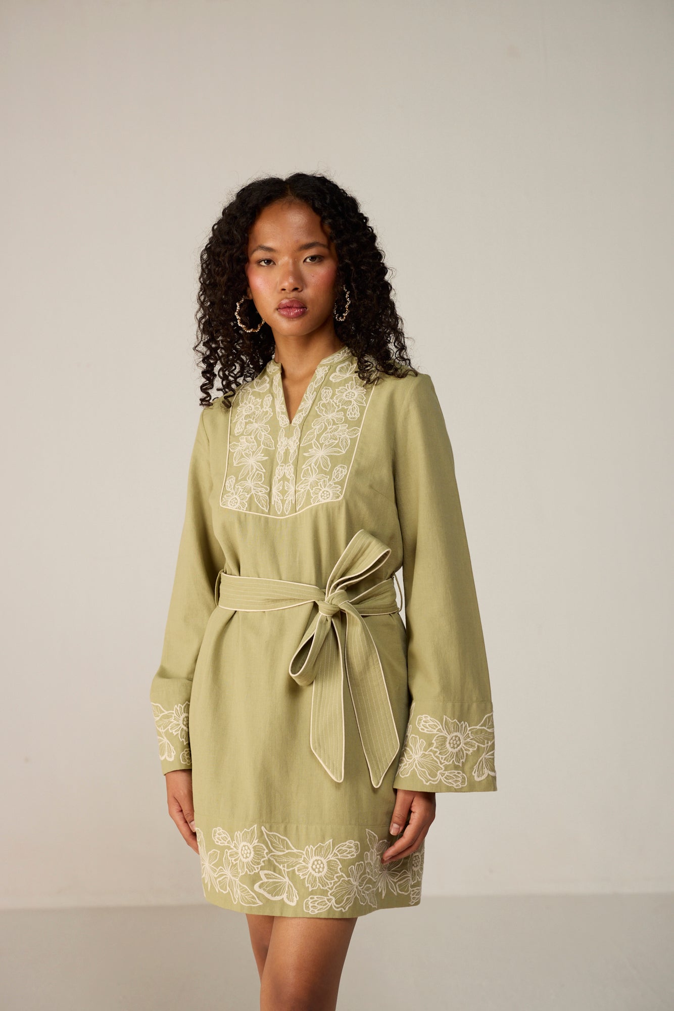 Roselle Mini Dress Green