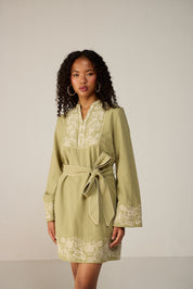 Roselle Mini Dress Green