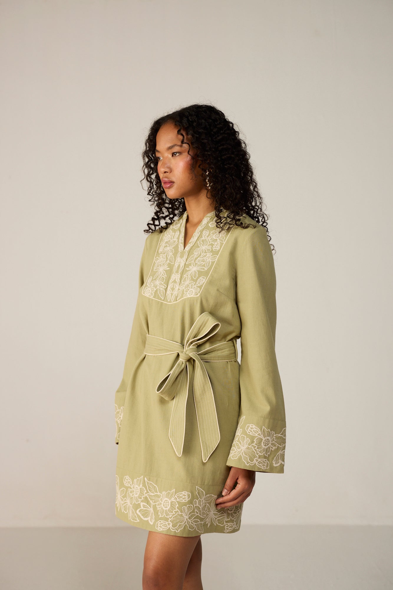 Roselle Mini Dress Green
