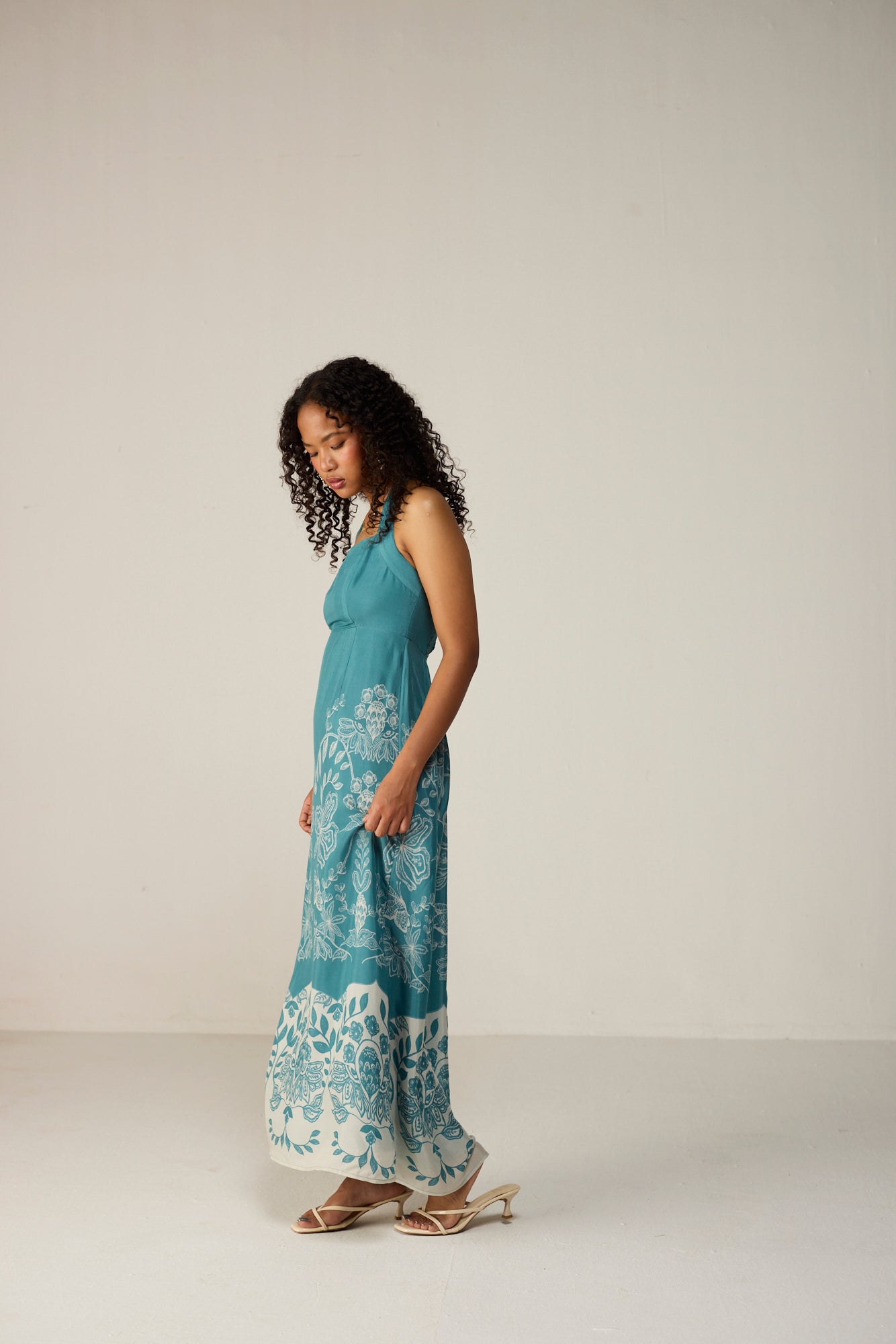 Celeste Midi Dress Blue