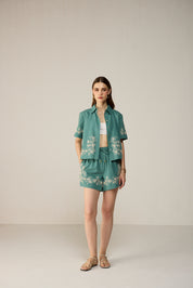 Malibu Crop Shirt Co-ord Set