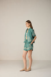 Malibu Crop Shirt Co-ord Set