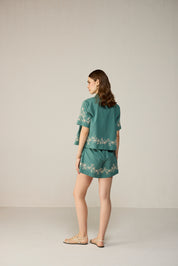Malibu Crop Shirt Co-ord Set