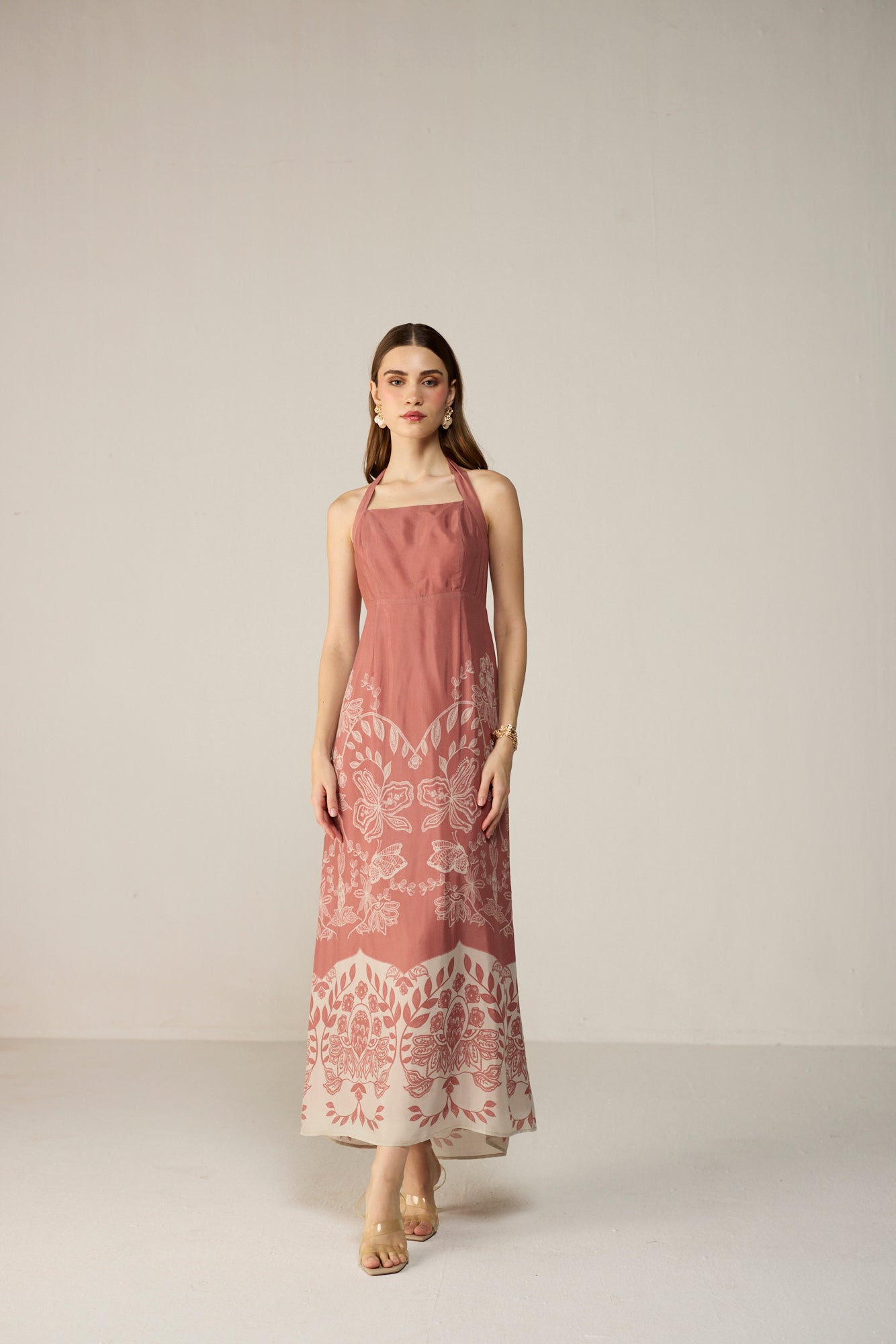 Celeste Midi Dress Pink