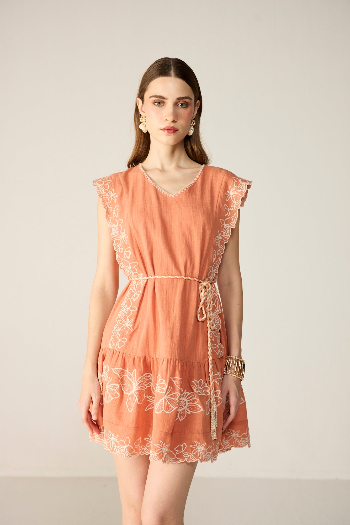Roselle Mini Dress Orange