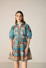 Sera Mini Dress Blue
