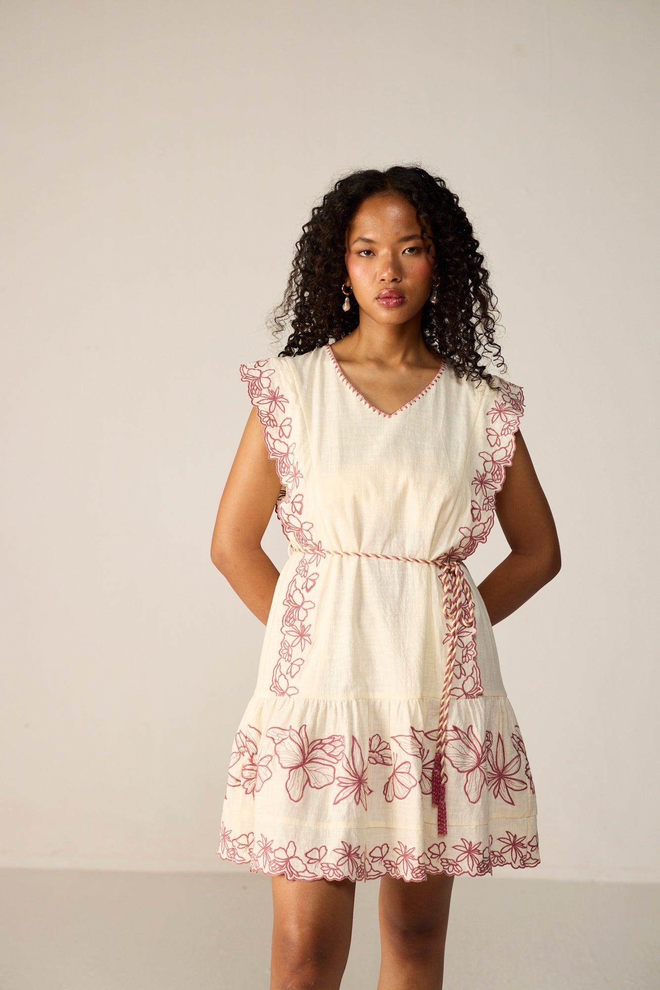 Roselle Mini Dress Ivory