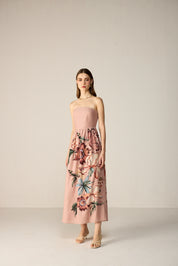 Orelia Midi Dress Pink