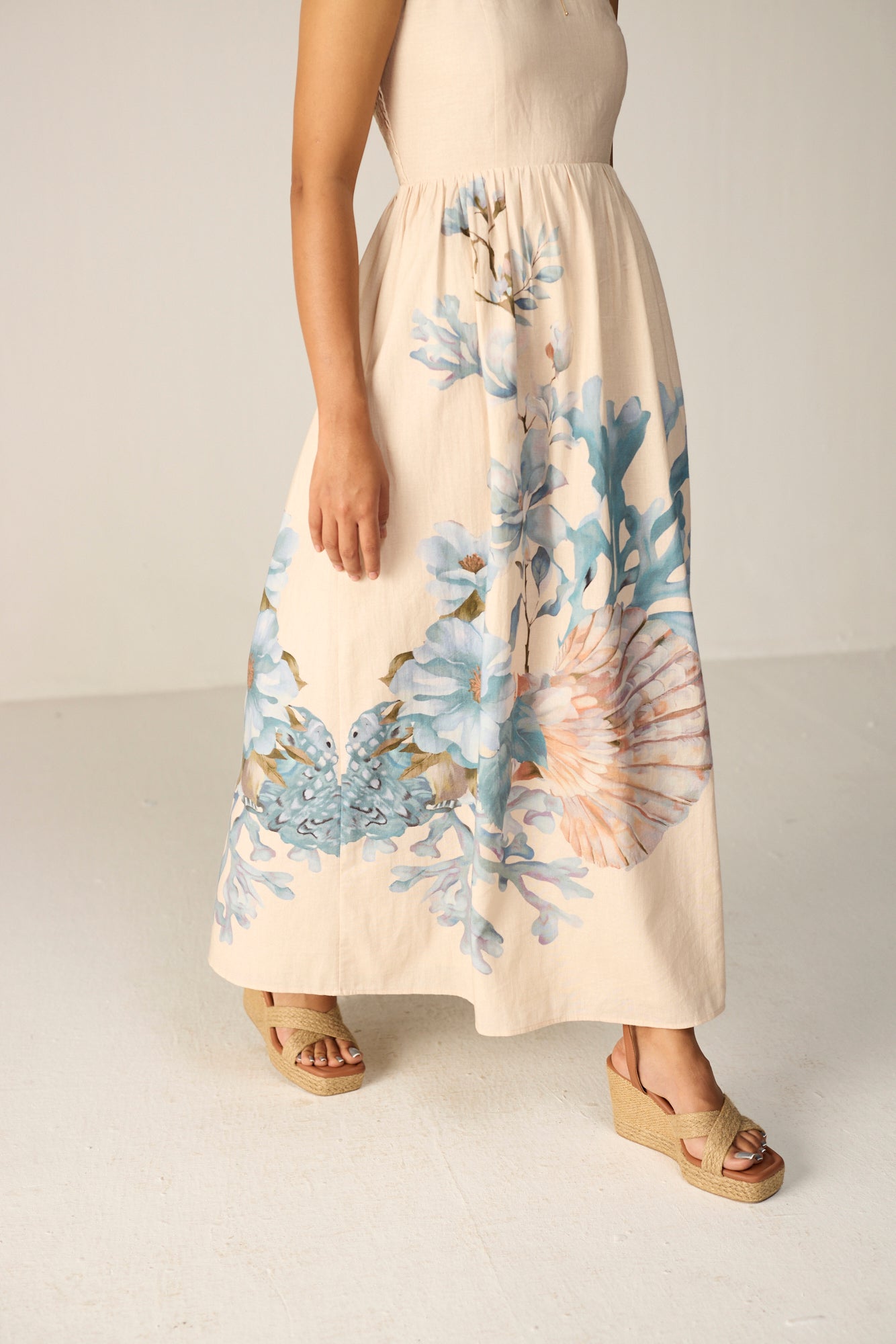 Orelia Midi Dress Ivory