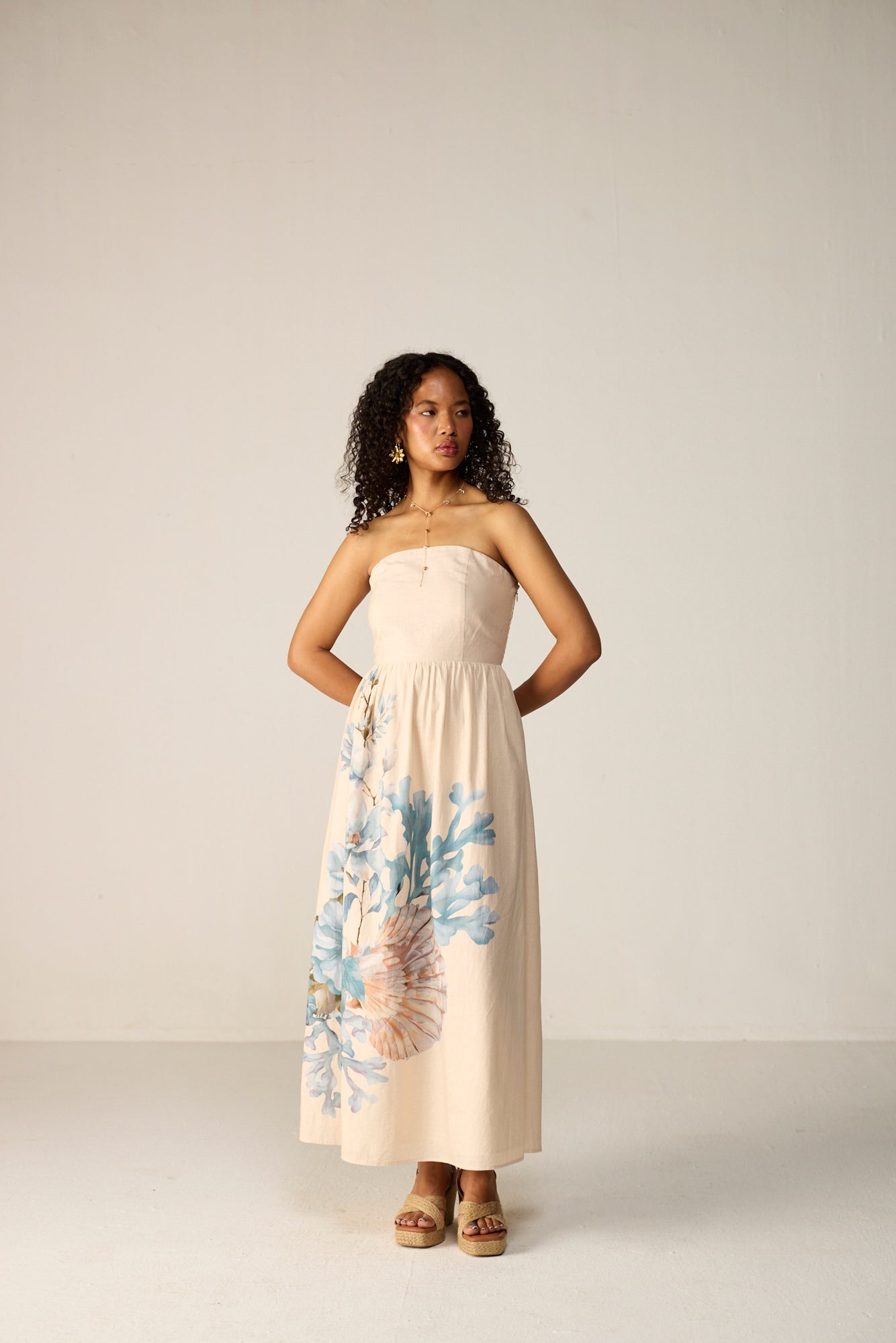 Orelia Midi Dress Ivory
