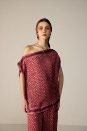 Freya Top Maroon