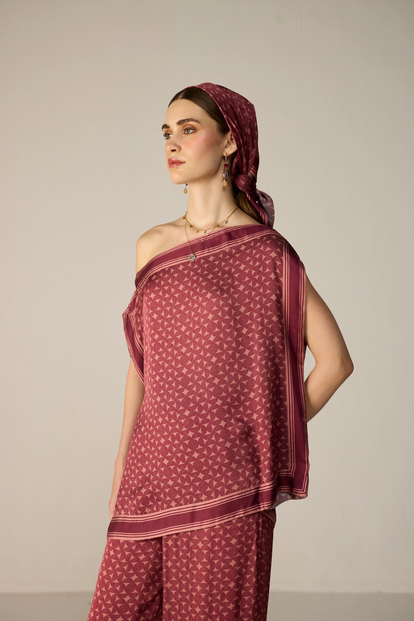 Freya Top Maroon