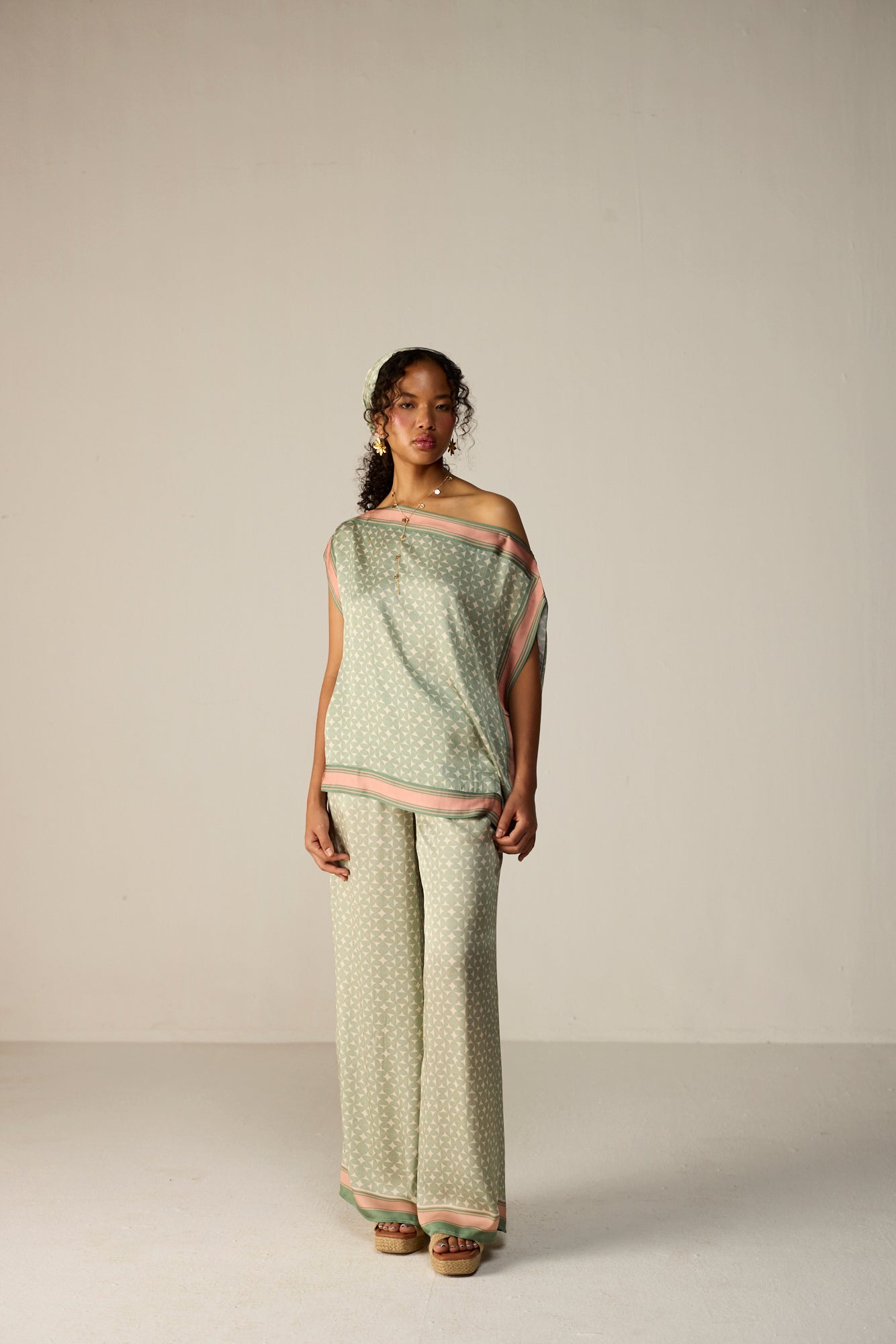 Freya Top Co-ord Set Green
