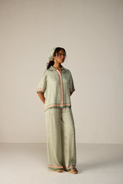 Noah Shirt Co-ord Set Green