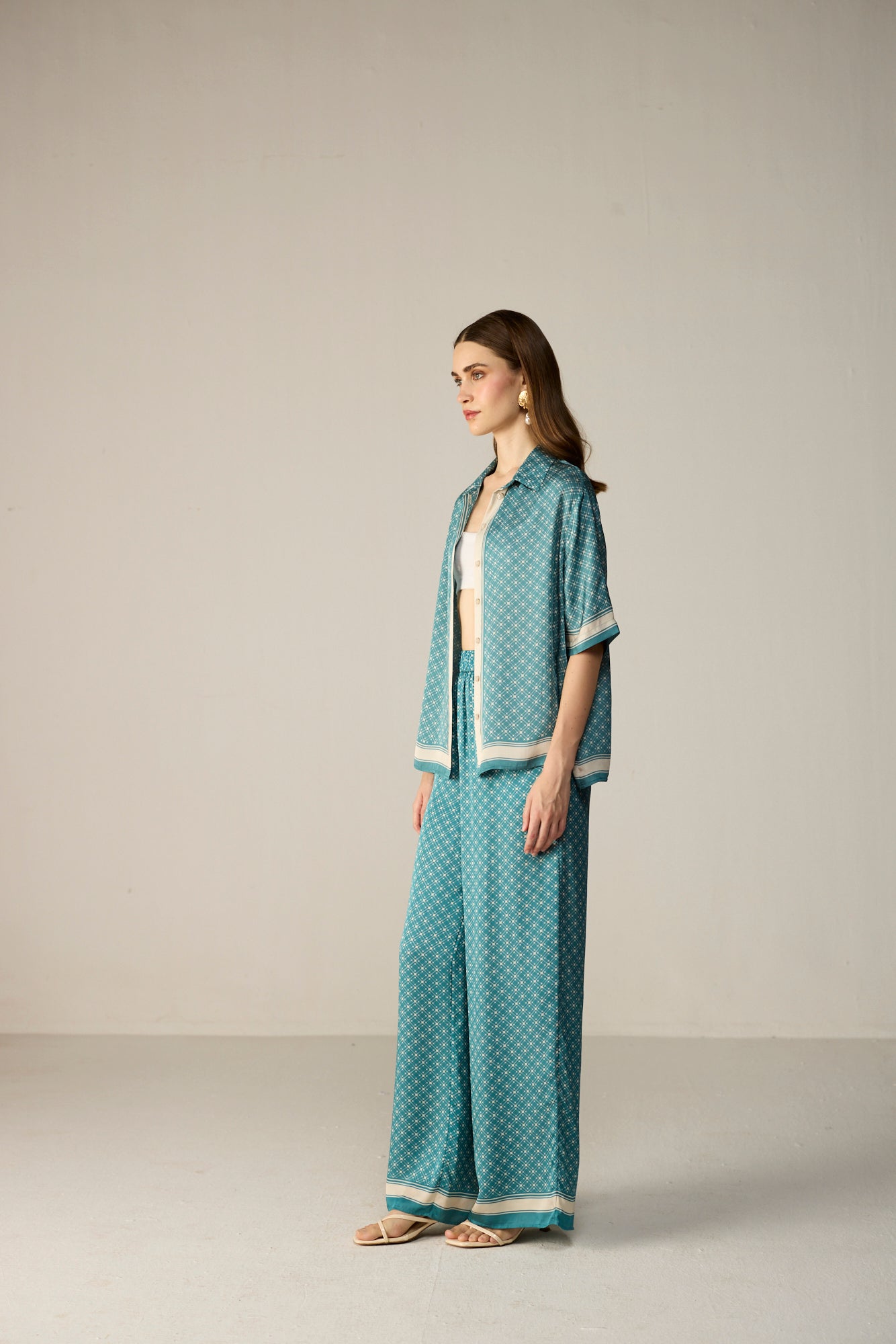 Noah Shirt Co-ord Set Blue
