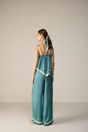 Yuna Top Co-ord Set Blue