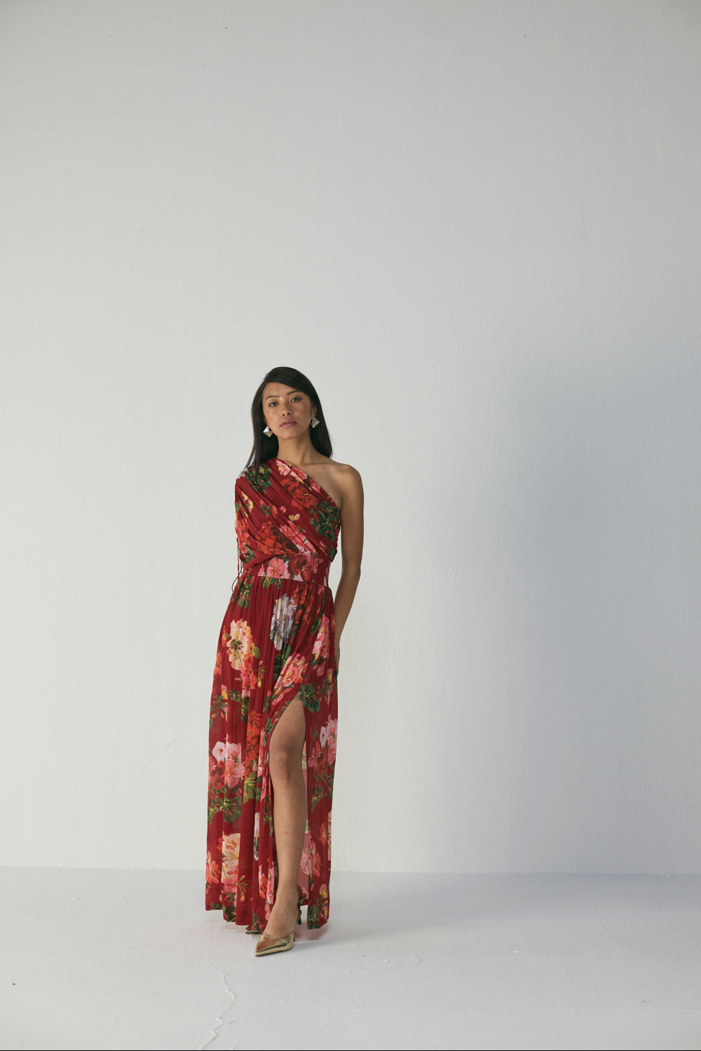 Jingle One Shoulder Dress