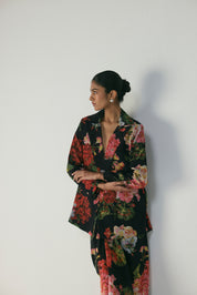 Bloody Mary Blazer & Knotted Skirt Set
