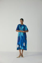 Blue Lagoon Pintucks Dress