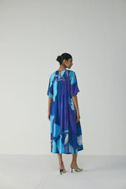 Blue Lagoon Pintucks Dress