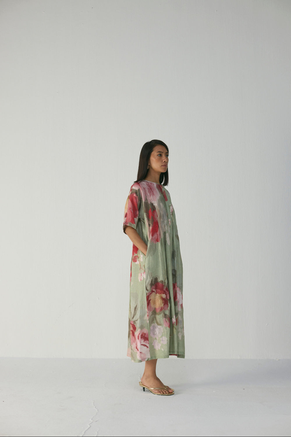 Roos Pintucks Dress