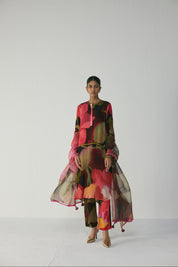 Manhattan Long Crepe Kurta Set