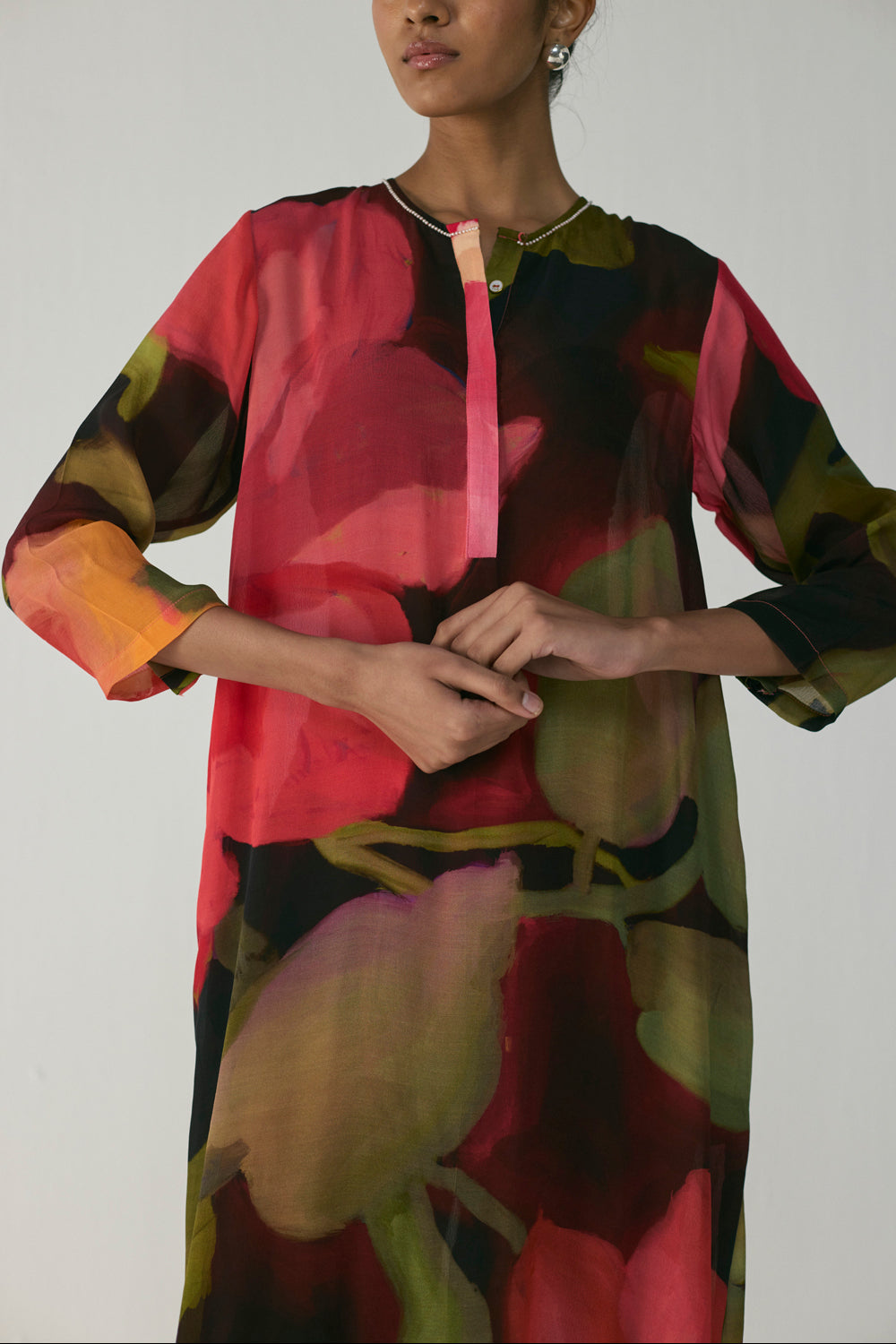 Manhattan Long Crepe Kurta Set