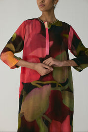 Manhattan Long Crepe Kurta Set