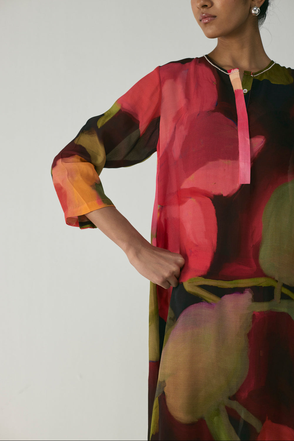 Manhattan Long Crepe Kurta Set