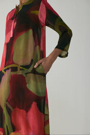 Manhattan Long Crepe Kurta Set