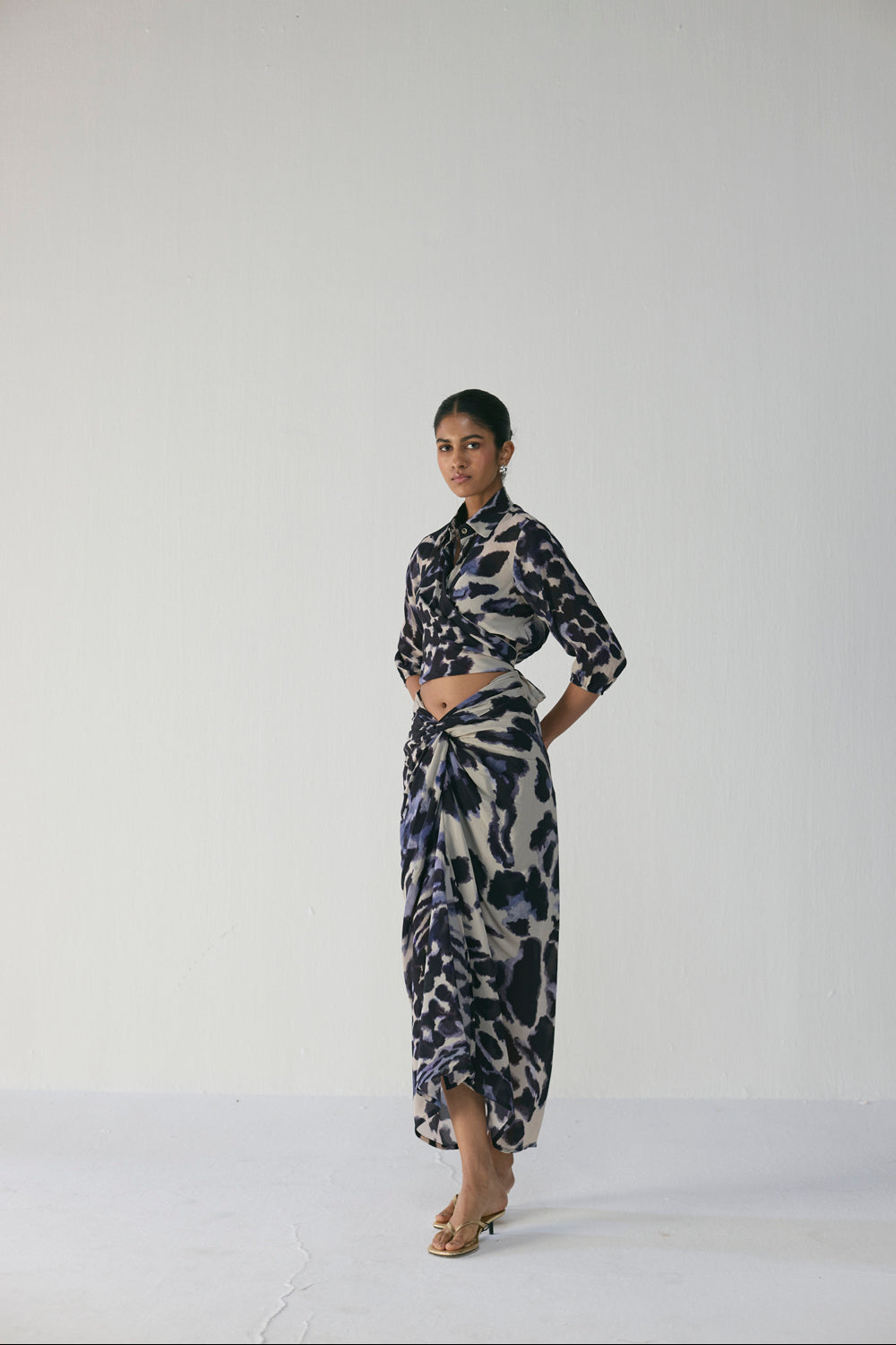 Samburu Tie Up Top and Skirt Set