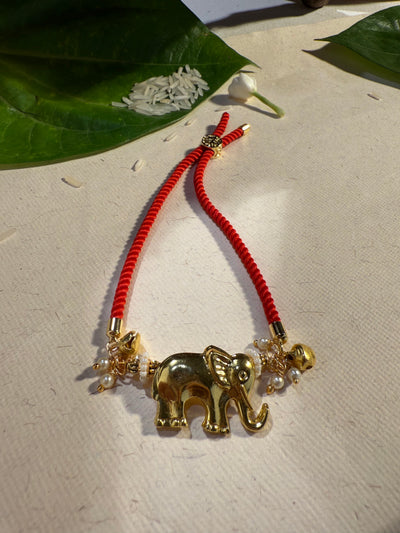 Lucky Elephant Rakhi Bracelet