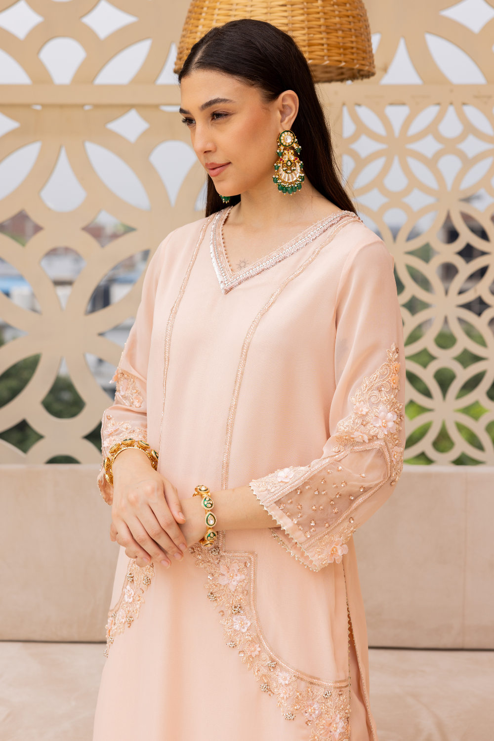 Bhavya Suit With Plazzo And Dupatta
