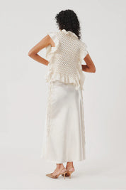 Phoenix Mashru Bib In Ivory