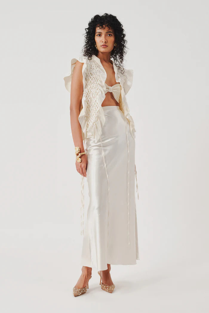 Phoenix Mashru Bib In Ivory