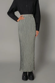 Knitted Strip Skirt