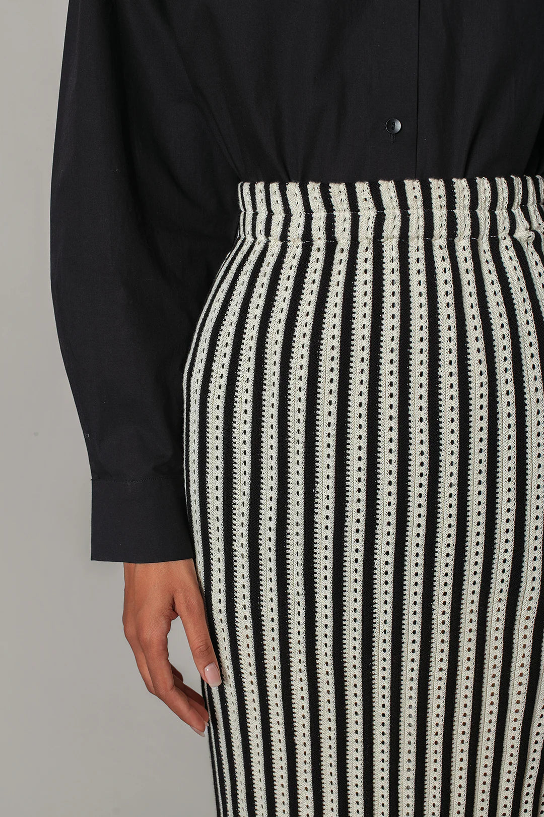 Knitted Strip Skirt