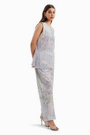 Blue Green Cotton Marble Set