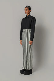 Knitted Strip Skirt