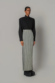 Knitted Strip Skirt