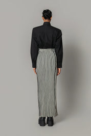 Knitted Strip Skirt